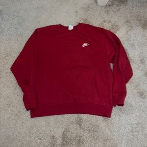 Nike crewneck, dark red, size xl, only worn a couple times